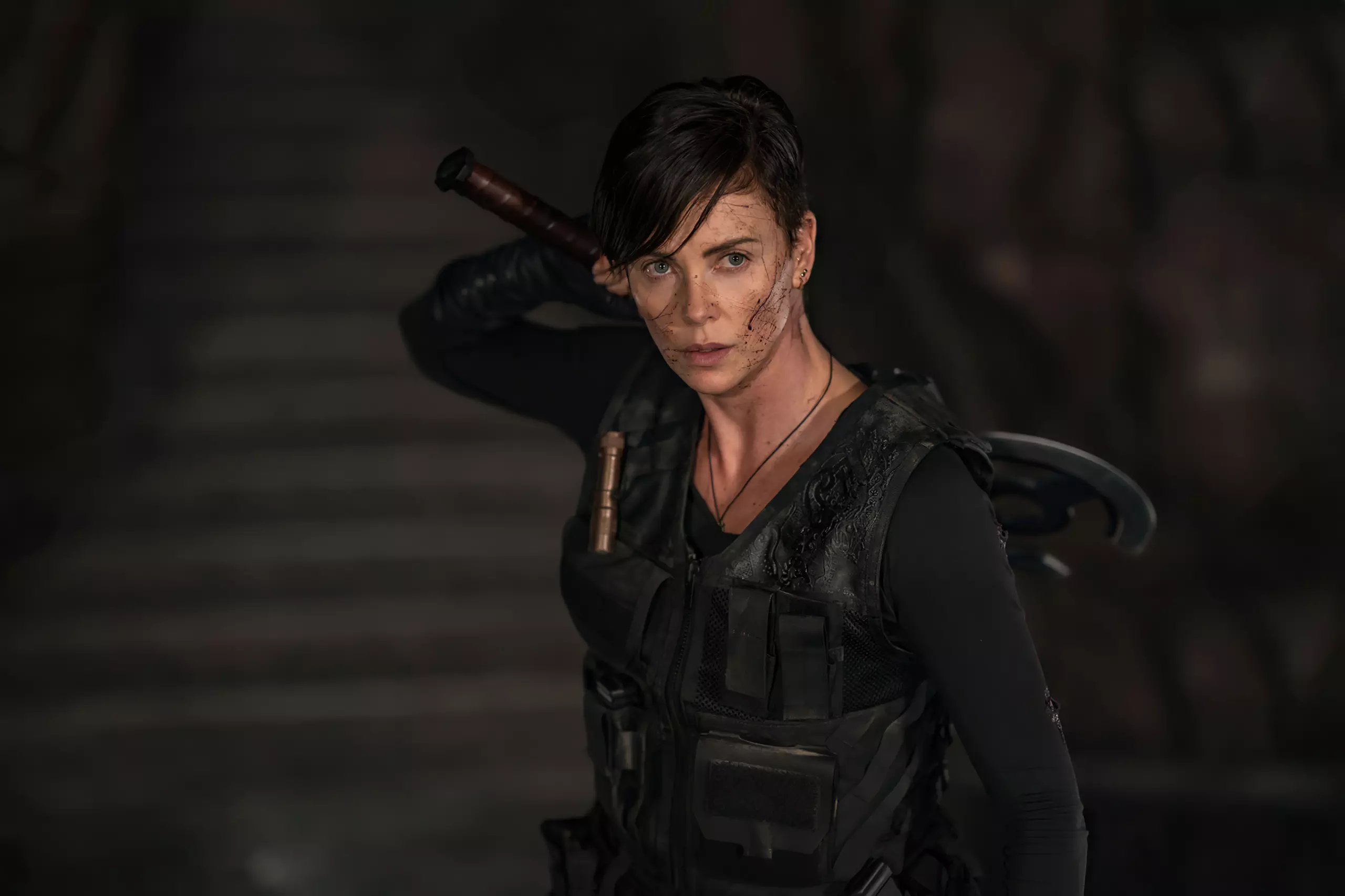 2020Movies Actress Charlize Theron in the new film Immortal Guard 2020 142420 scaled